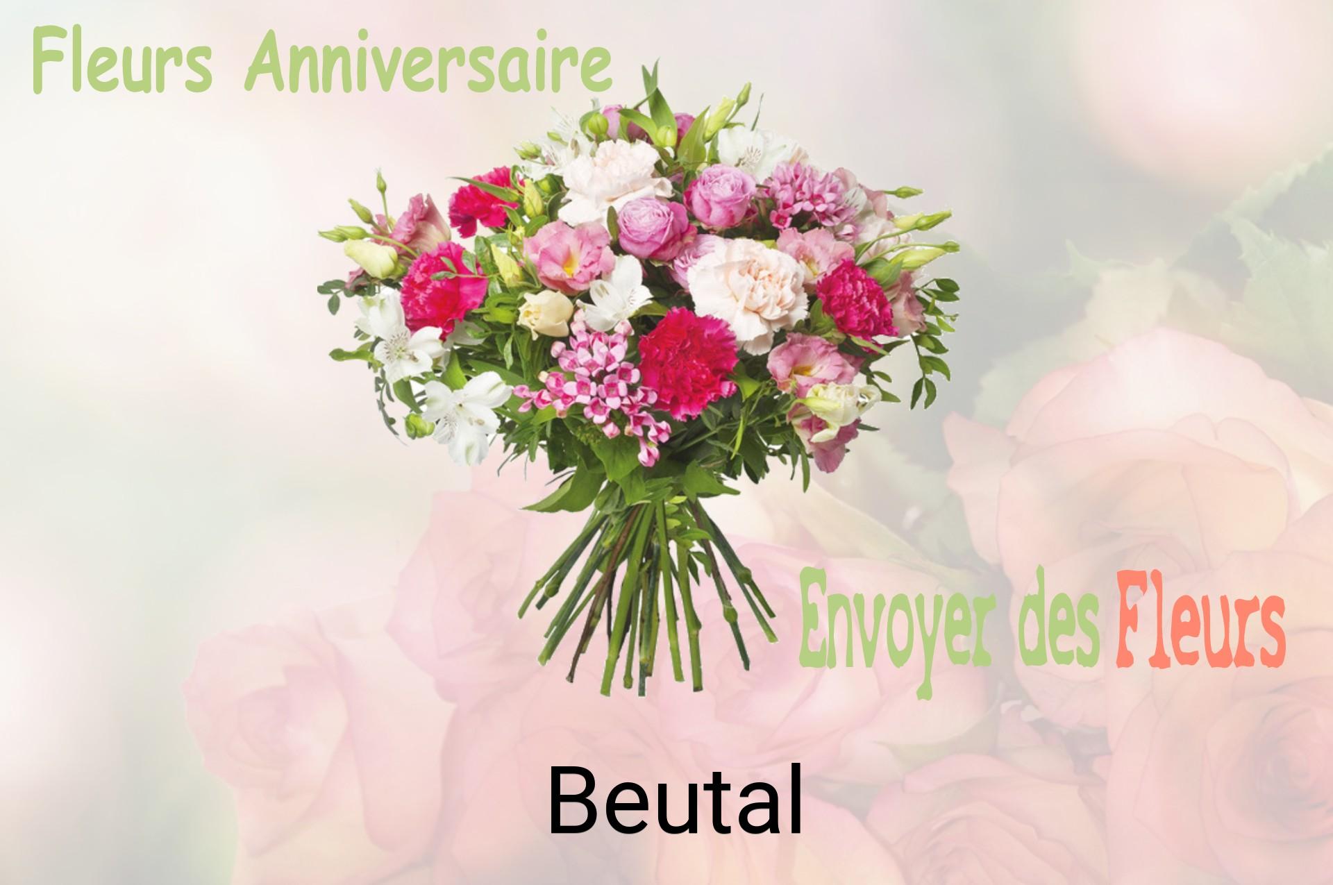 Bouquet de fleurs d’anniversaire livré à Beutal