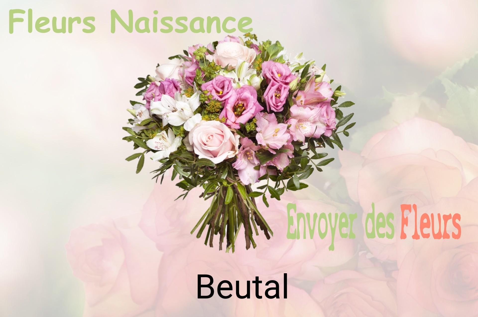 Bouquet de fleurs de naissance livré à Beutal